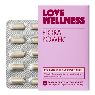 Love Wellness Flora Power: Probiotic Vaginal Suppositories