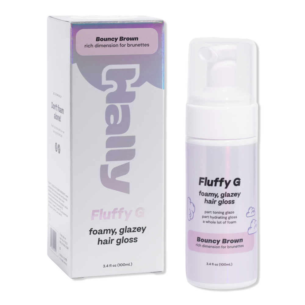 Hally Fluffy G, Foamy Glazey Hair Gloss - Bouncy Brown