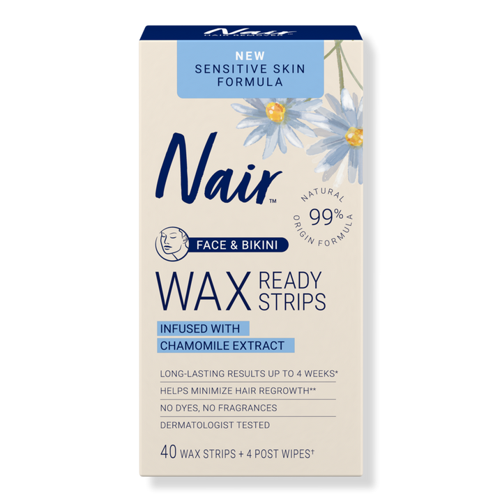 Nair Sensitive Ready Wax Strips For Face & Bikini #1