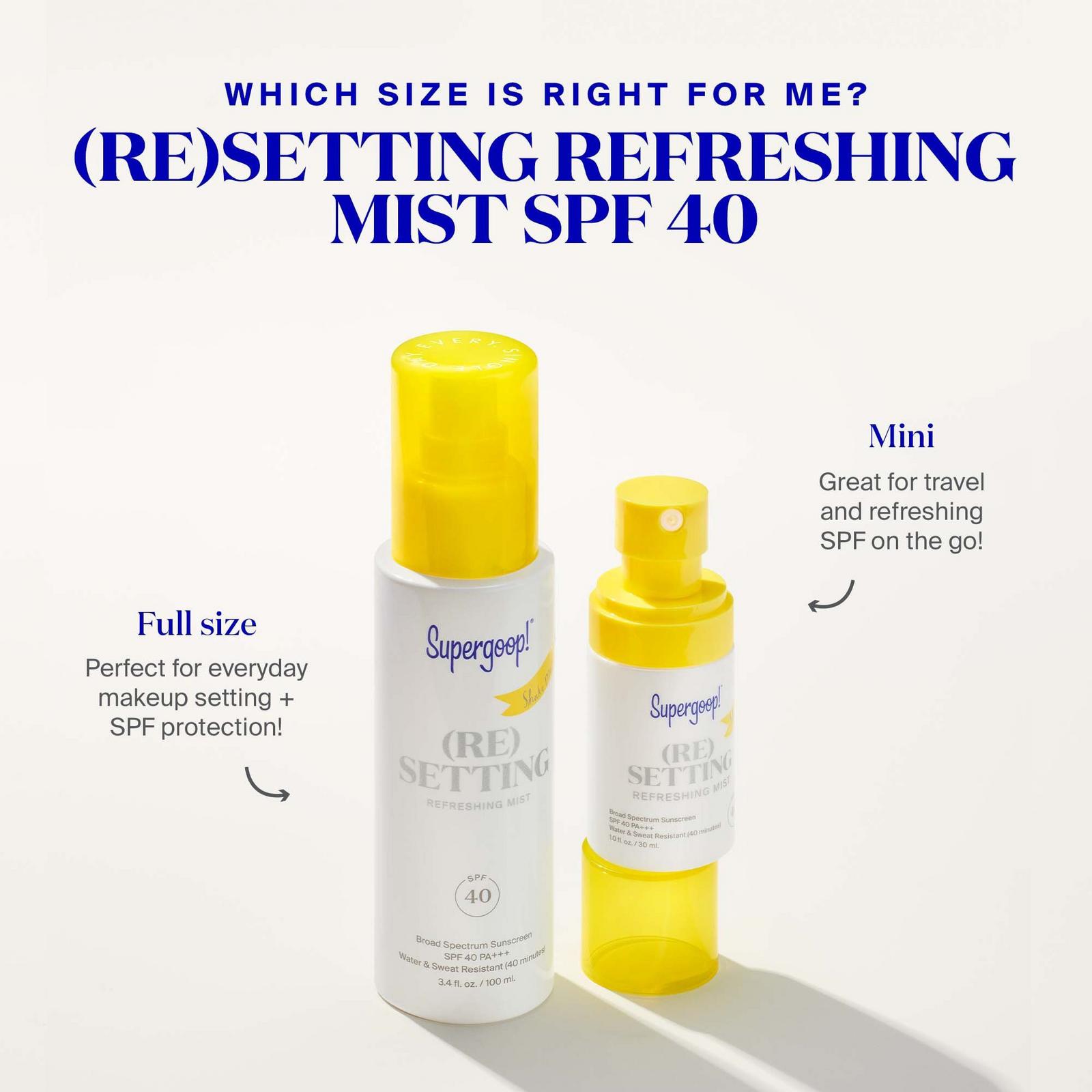 Mini (Re)Setting Refreshing Mist Sunscreen SPF 40