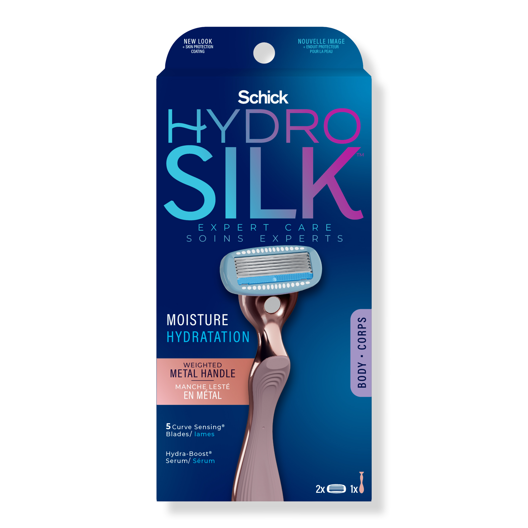 Schick Hydro Silk Rose Gold Metal Handle Razor #1