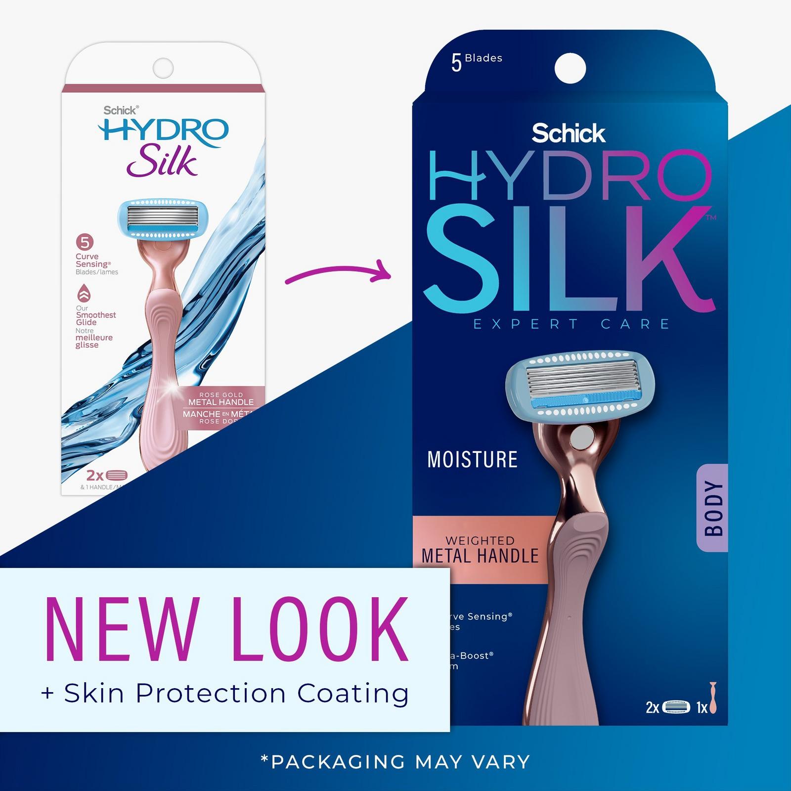 Hydro Silk Rose Gold Metal Handle Razor