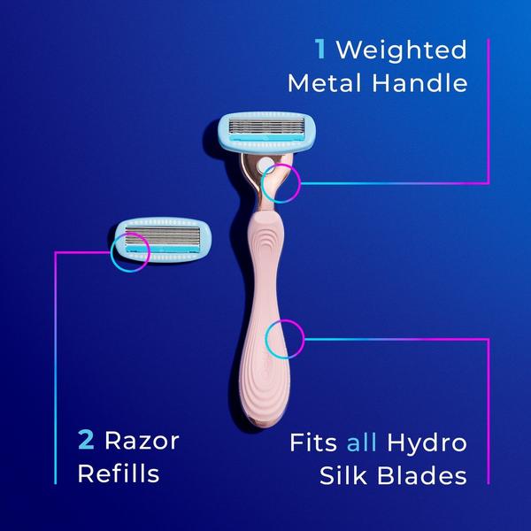 Schick Hydro Silk Rose Gold Metal Handle Razor #7