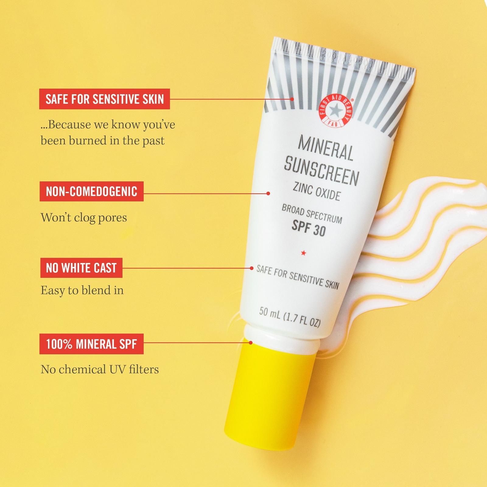 First Aid Beauty - Mineral Sunscreen Zinc Oxide Broad First Aid Beauty - Mineral Sunscreen Zinc Oxide Broad