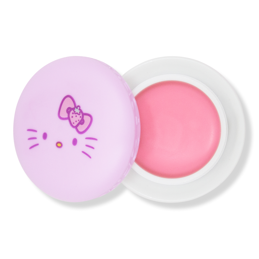 The Crème Shop Hello Kitty Strawberry Rose Latte Macaron Lip Balm #1