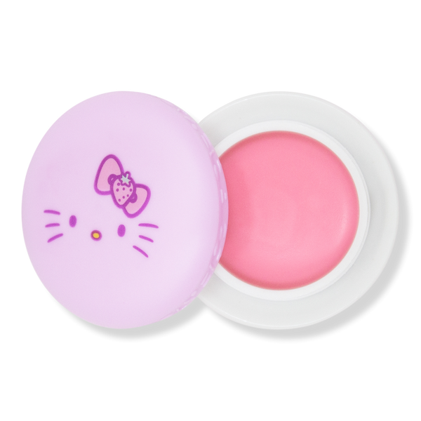 The Crème Shop Hello Kitty Strawberry Rose Latte Macaron Lip Balm #1