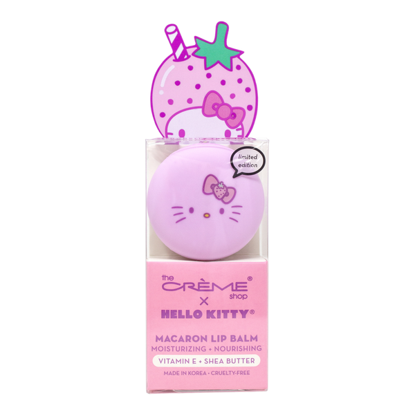 The Crème Shop Hello Kitty Strawberry Rose Latte Macaron Lip Balm #3