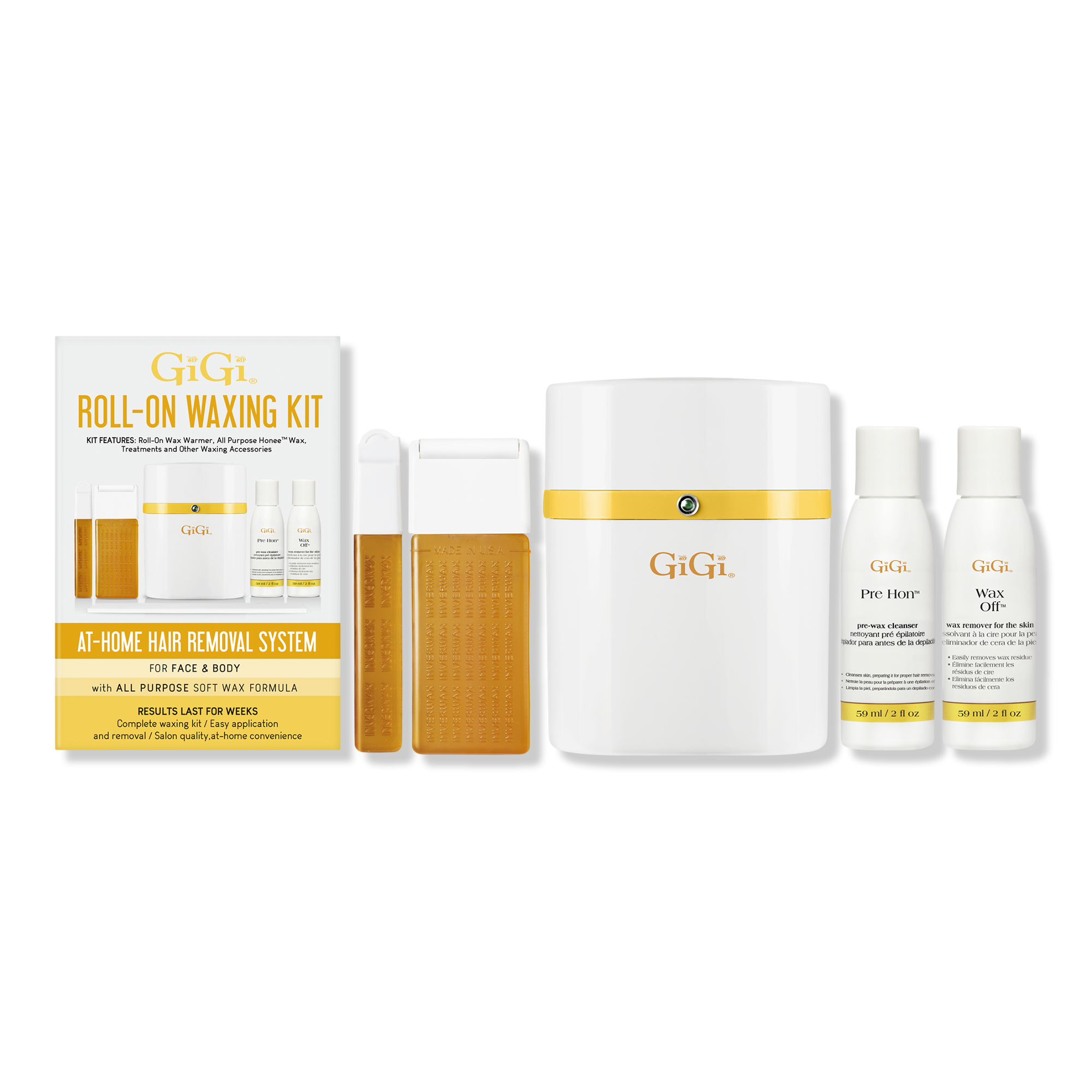 Gigi Roll-On Waxing Kit, No Mess Application #1