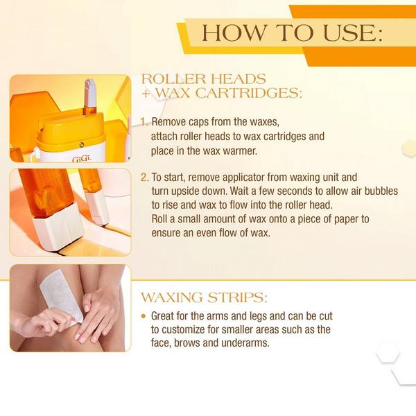 Gigi Roll-On Waxing Kit, No Mess Application #6