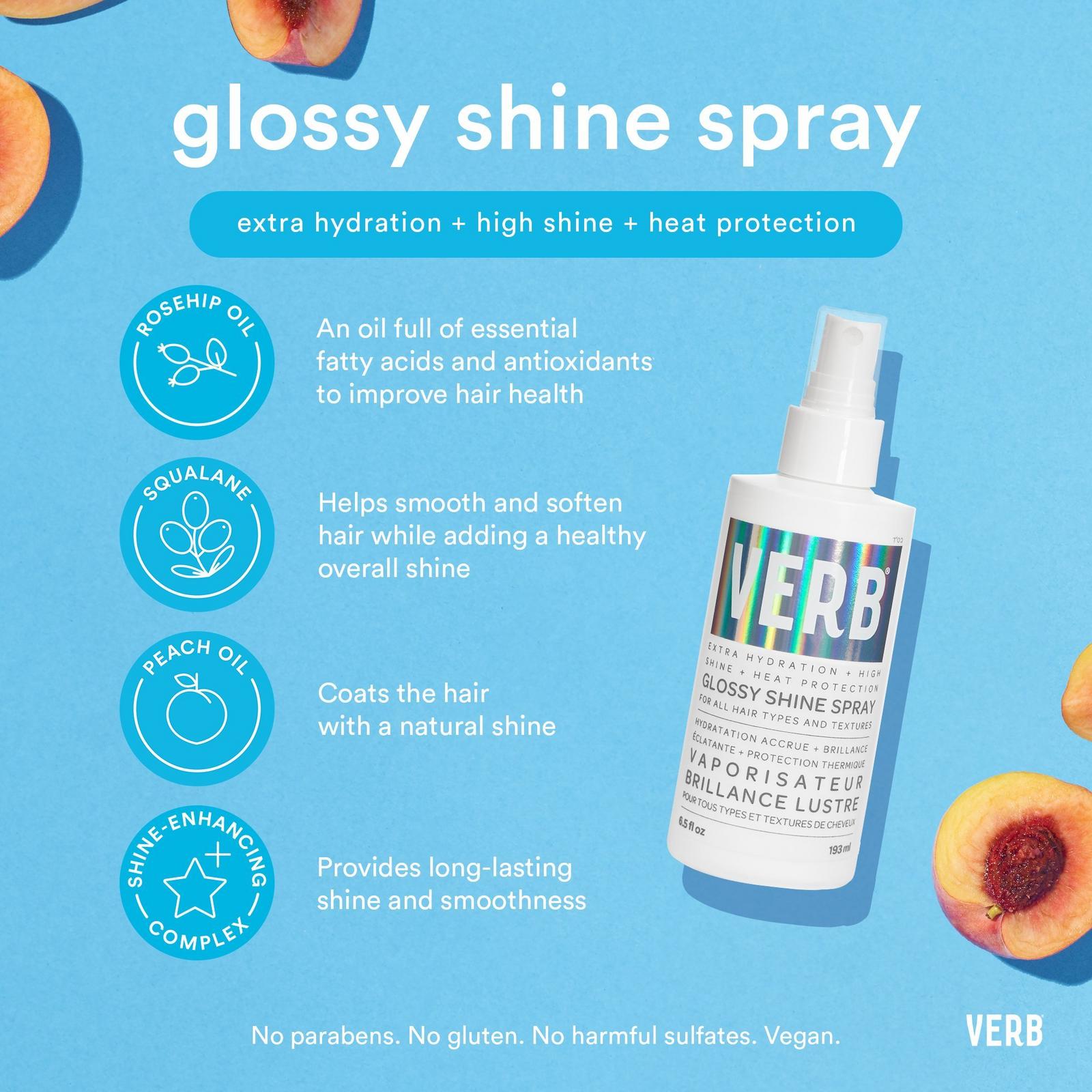 Glossy Shine Spray with Heat Protection