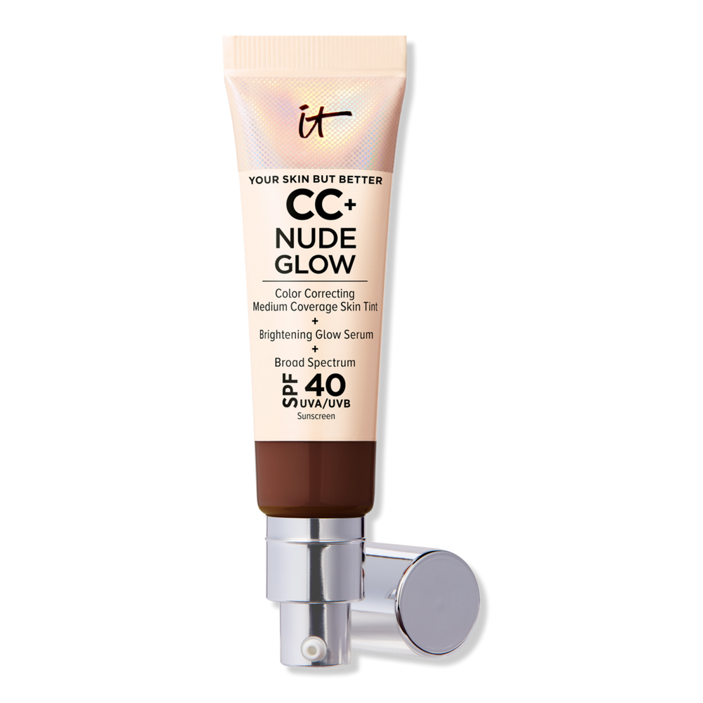 It Cosmetics Cc+ Nude Glow Lightweight Foundation + Glow Serum With Spf 40 - Deep Bronze