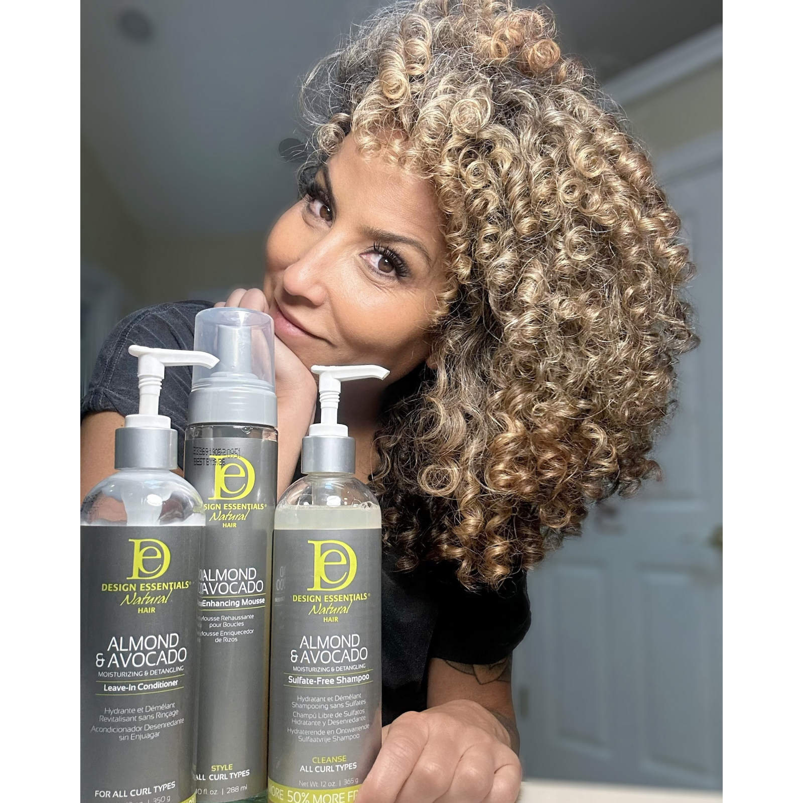 DESIGN ESSENTIALS Almond & Avocado Curl Enhancing Mousse