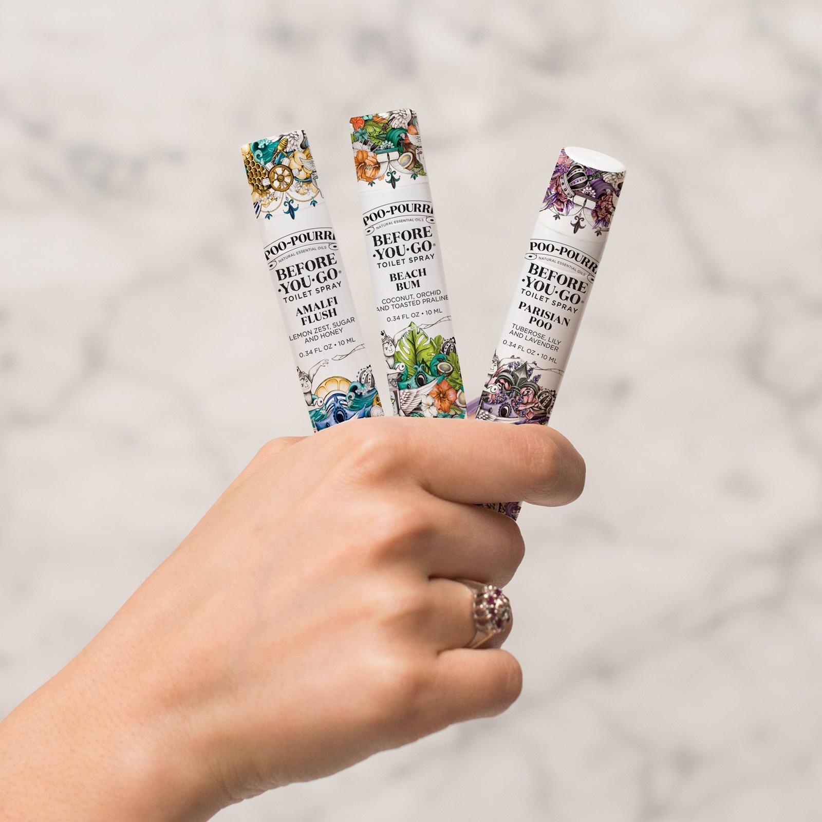 Wanderlust On-The-Go 3 Pack Before-You-Go Toilet Spray Travel Size Set