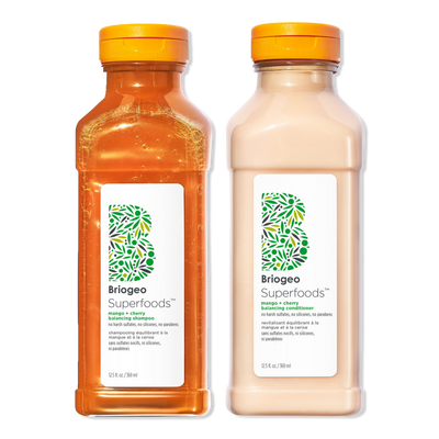 Briogeo Superfoods Mango + Cherry Balancing Shampoo + Conditioner Duo