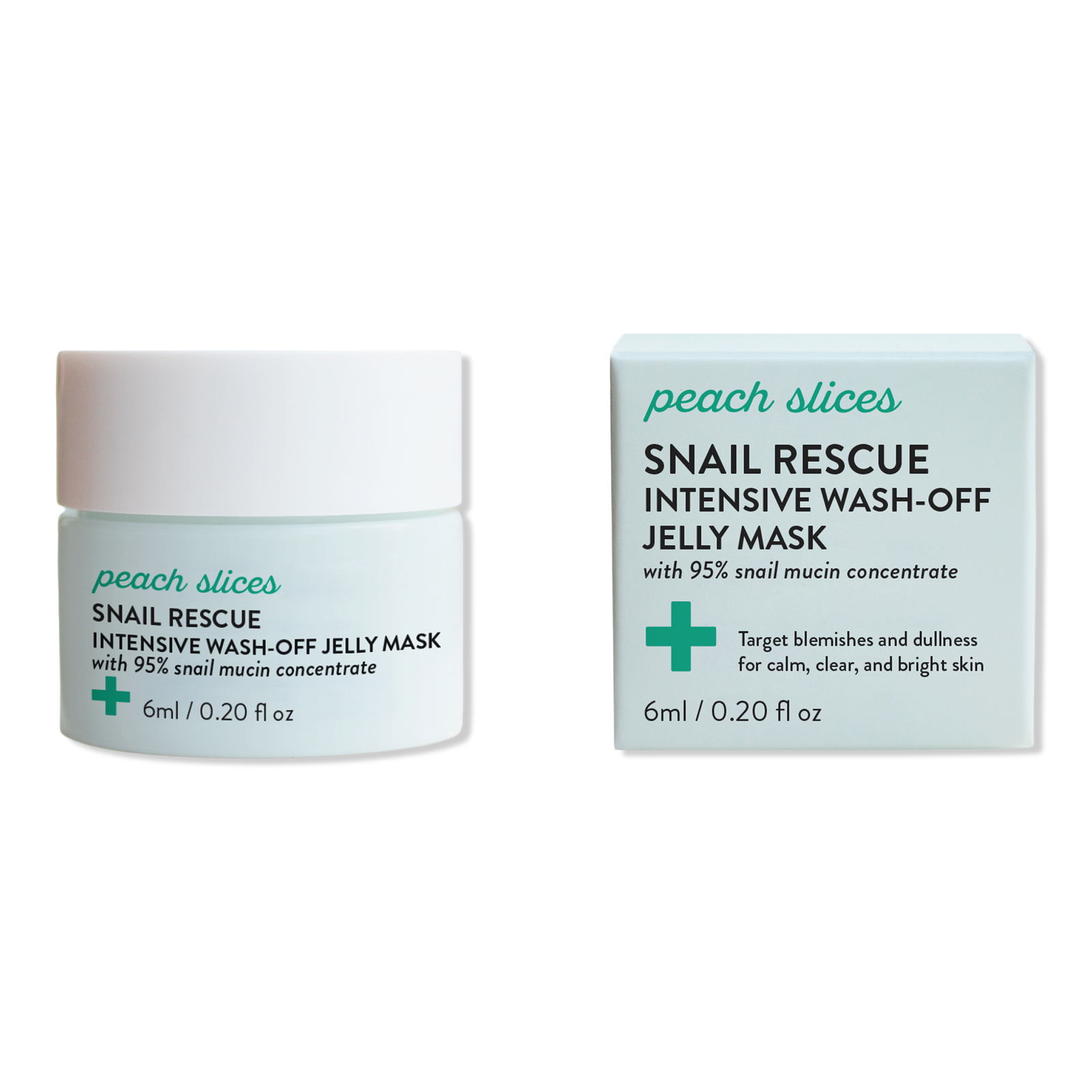 Peach Slices - Free Snail Rescue Intensive Wash-Off Jelly Mask