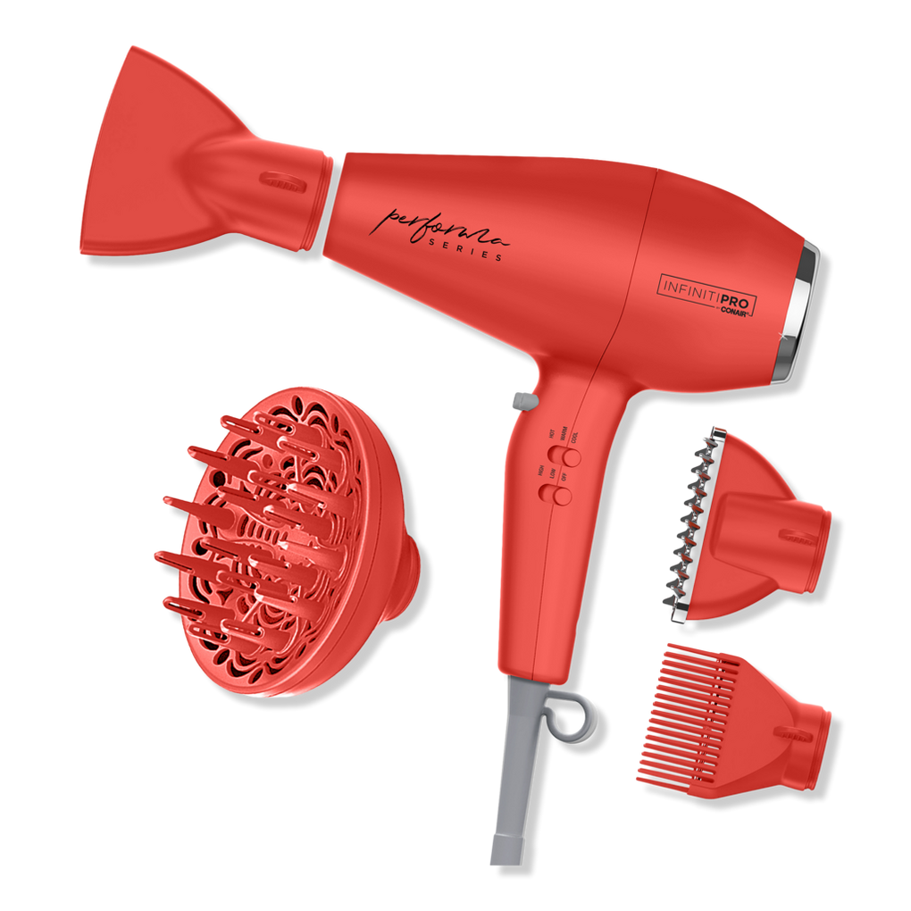 Conair INFINITIPRO Performa Series Secador de pelo con difusor más 3 otros  accesorios, secador de 1875 W con motor de rendimiento profesional