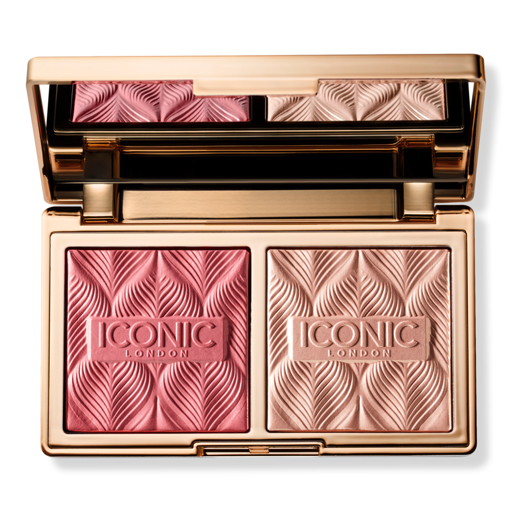 Iconic London Silk Glow Duo Blush & Highlight Gel-powders - Rose Glow
