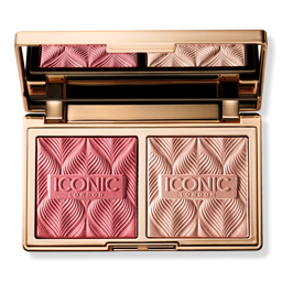 ICONIC LONDON Silk Glow Duo Blush & Highlight Gel-Powders - Rose Glow