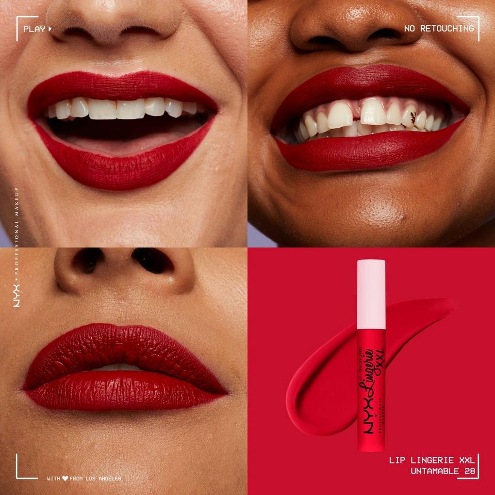 NYX PROFESSIONAL MAKEUP Lip Lingerie Matte Liquid Lipstick Push-Up Push-Up  1 Count (Pack of 1)