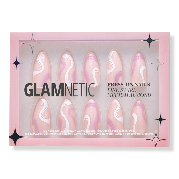 Glamnetic Pink Swirl Press-On Nails #1