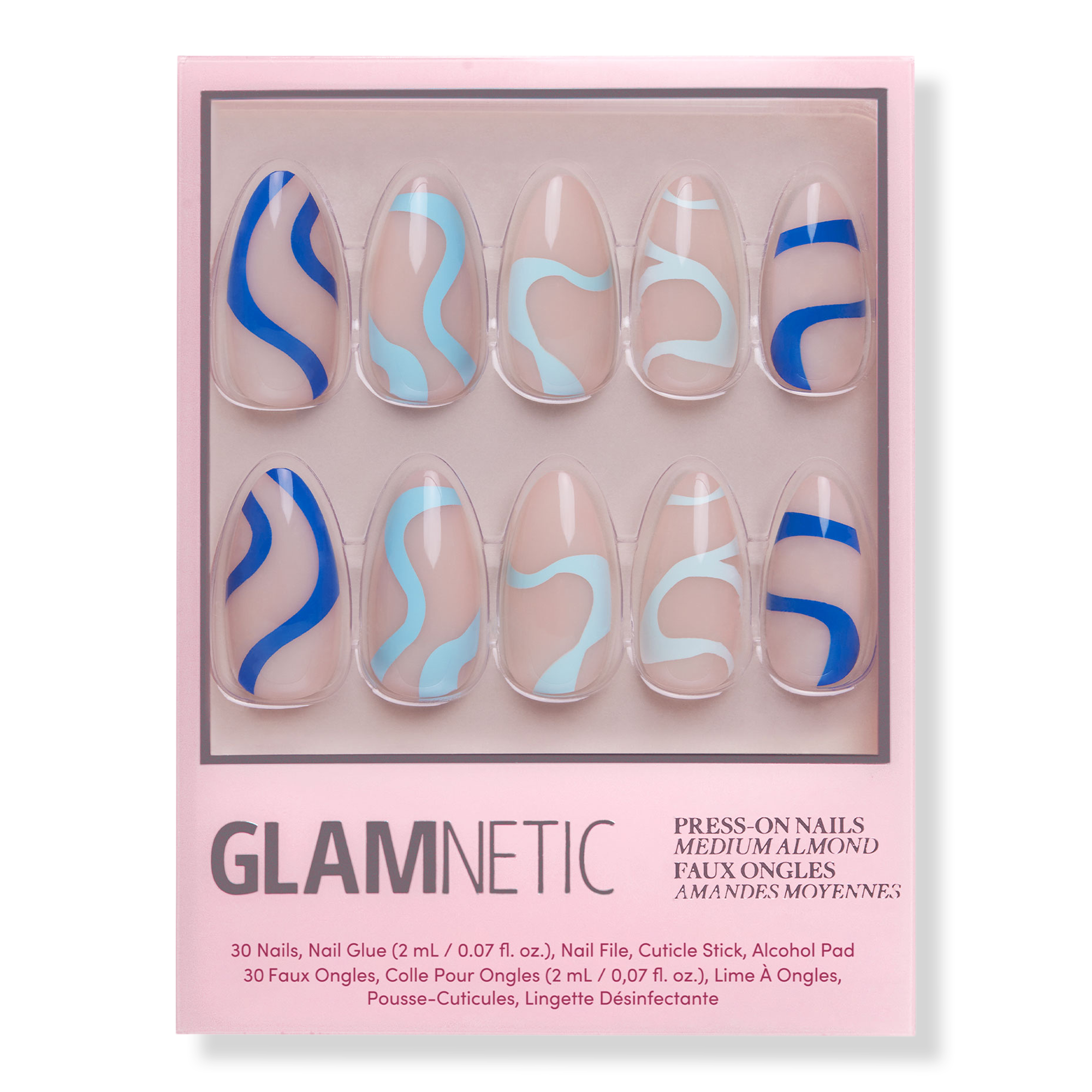 Glamnetic Wavy Blues Press-On Nails #1