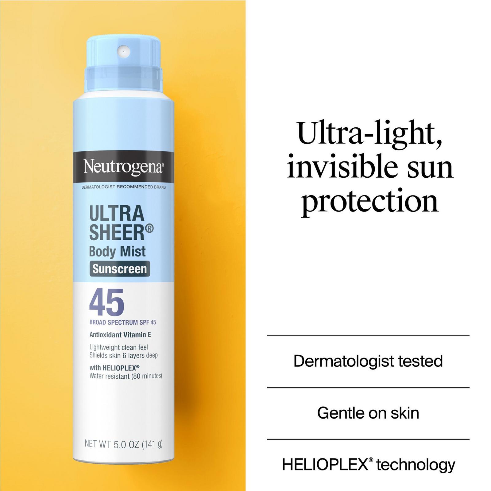 Ultra Sheer Lightweight Sunscreen Spray SPF 45
