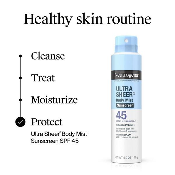 Neutrogena Ultra Sheer Lightweight Sunscreen Spray SPF 45 #5