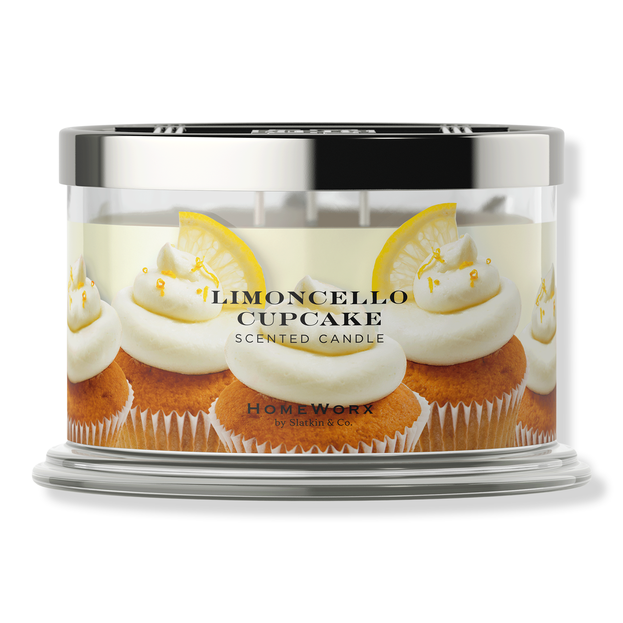 HomeWorx Limoncello Cupcake 4 Wick Scented Candle #1