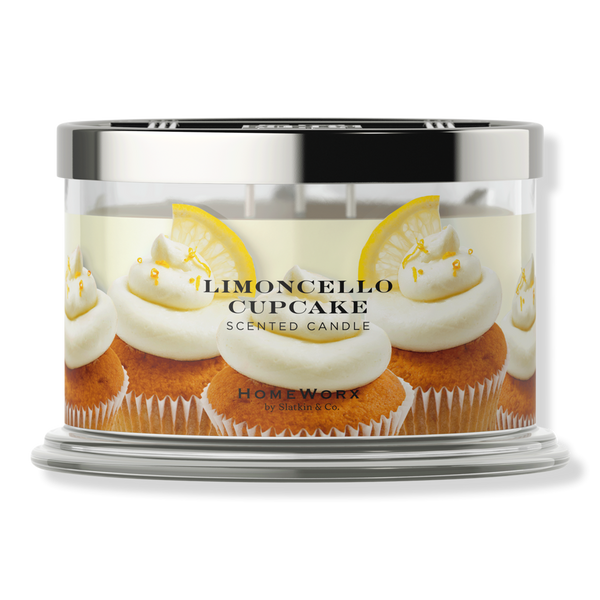 HomeWorx Limoncello Cupcake 4 Wick Scented Candle #1