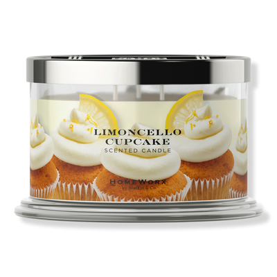 HomeWorx Limoncello Cupcake 4 Wick Scented Candle