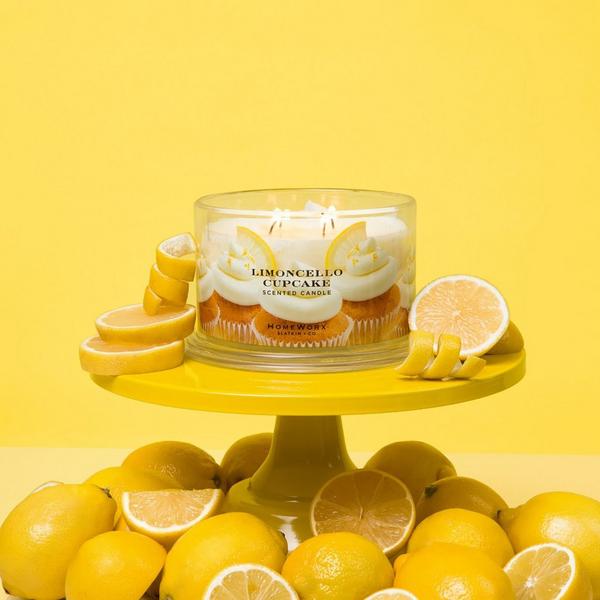 HomeWorx Limoncello Cupcake 4 Wick Scented Candle #4