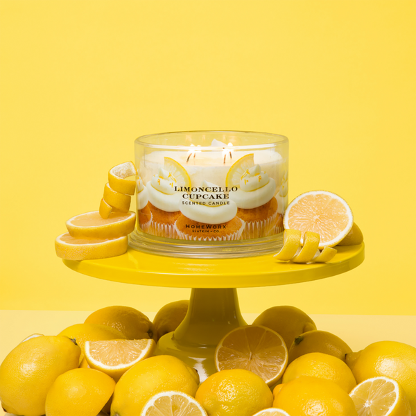 HomeWorx Limoncello Cupcake 4 Wick Scented Candle #4