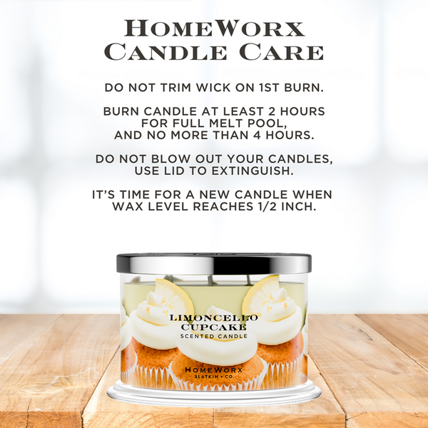 HomeWorx Limoncello Cupcake 4 Wick Scented Candle #6