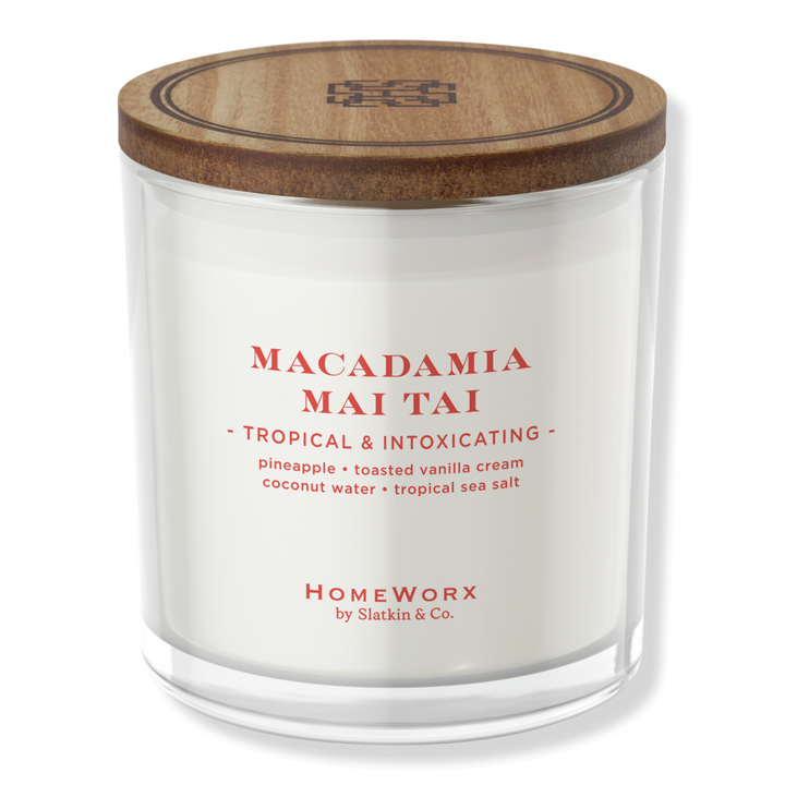 HomeWorx Macadamia Mai Tai 3-Wick Scented Candle #1
