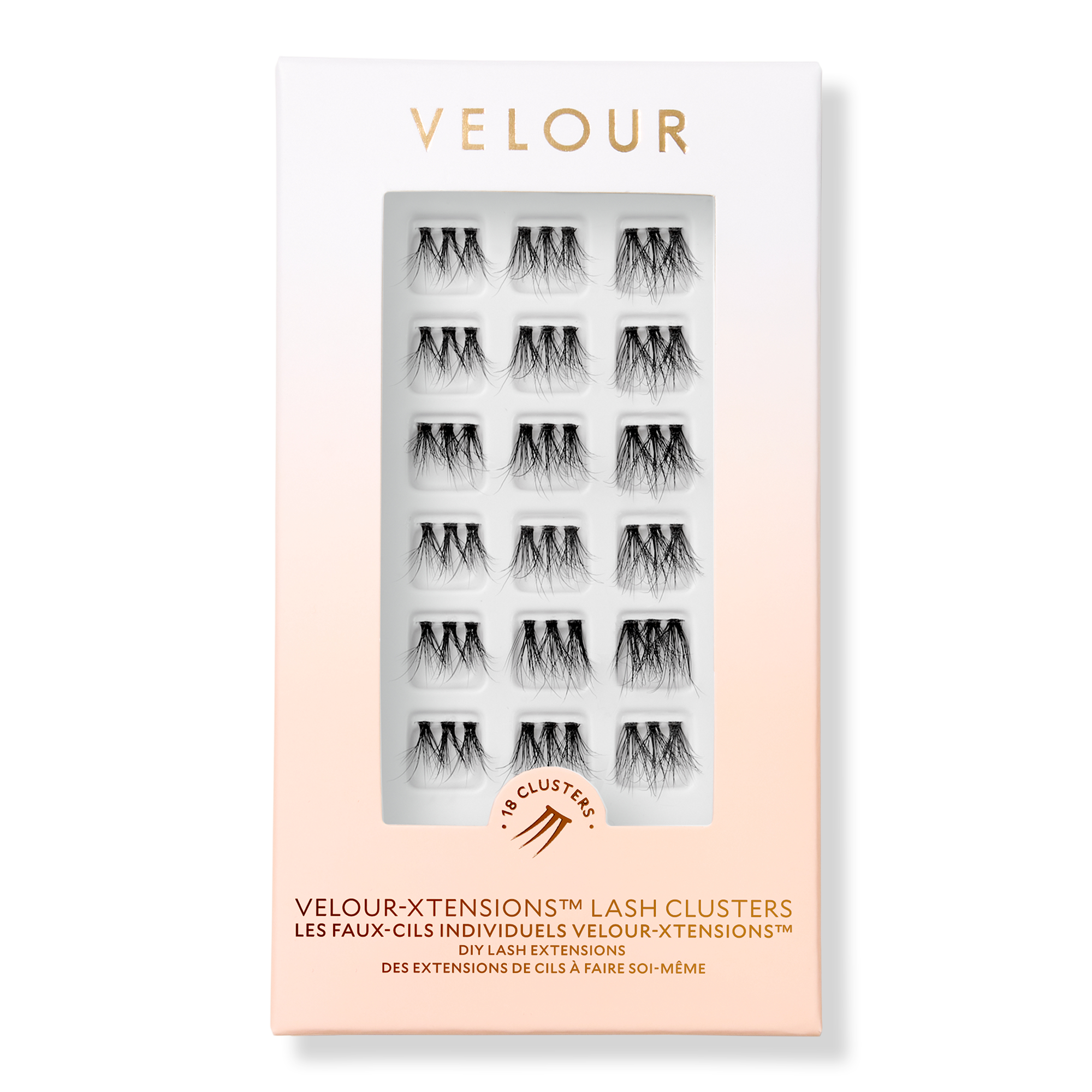 Velour Lashes Velour-Xtension Hybrid Lash Extension Cluster Refills #1