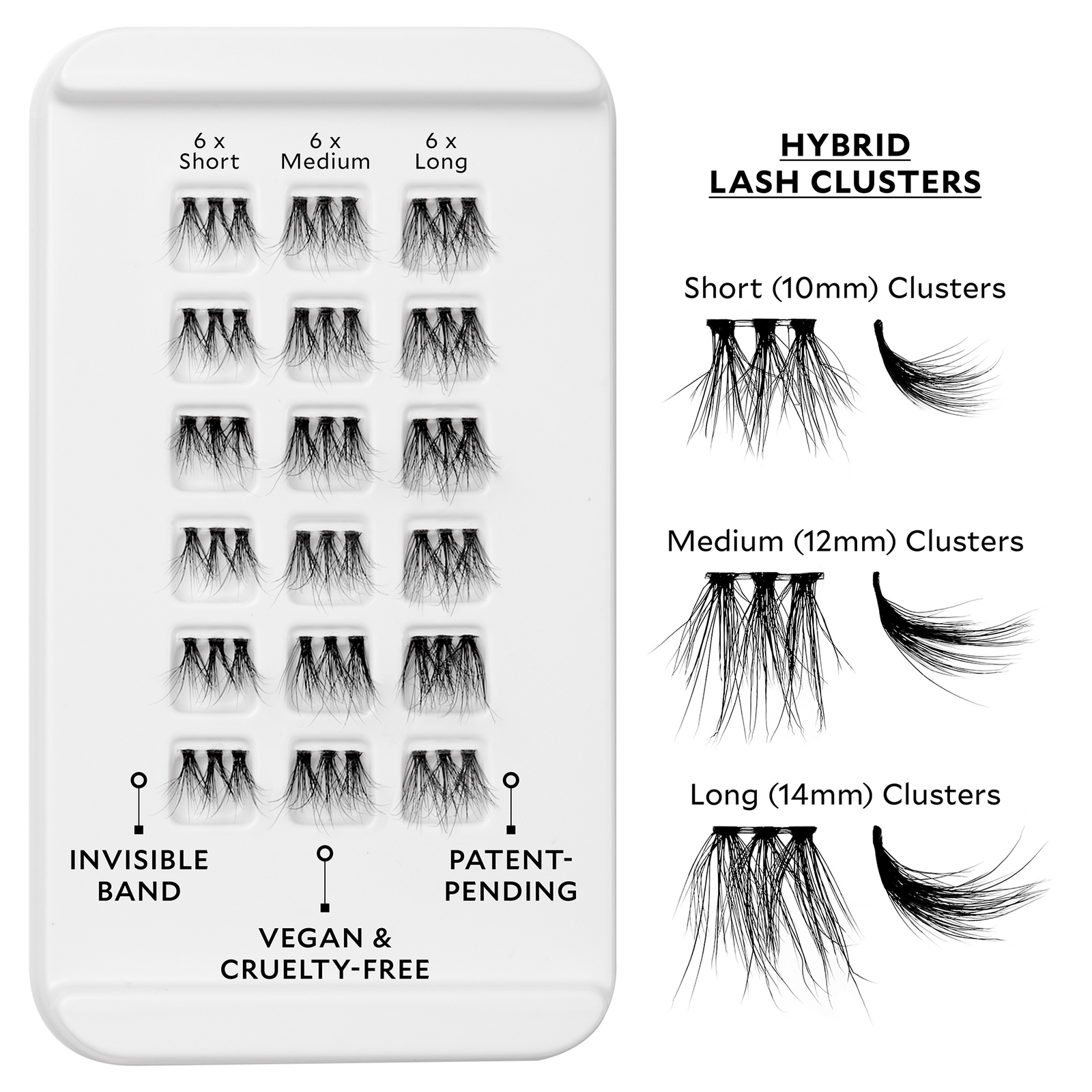 Velour-Xtension Hybrid Lash Extension Cluster Refills