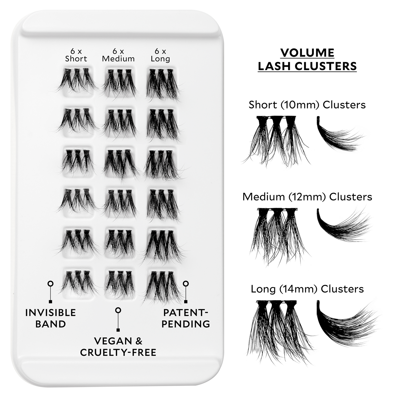 Velour-Xtension Volume Lash Extension Clusters Refills