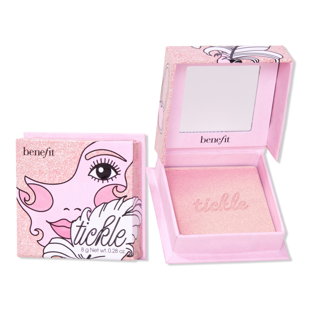  Benefit Makeup Bag Shimmery Pink : Beauty & Personal Care