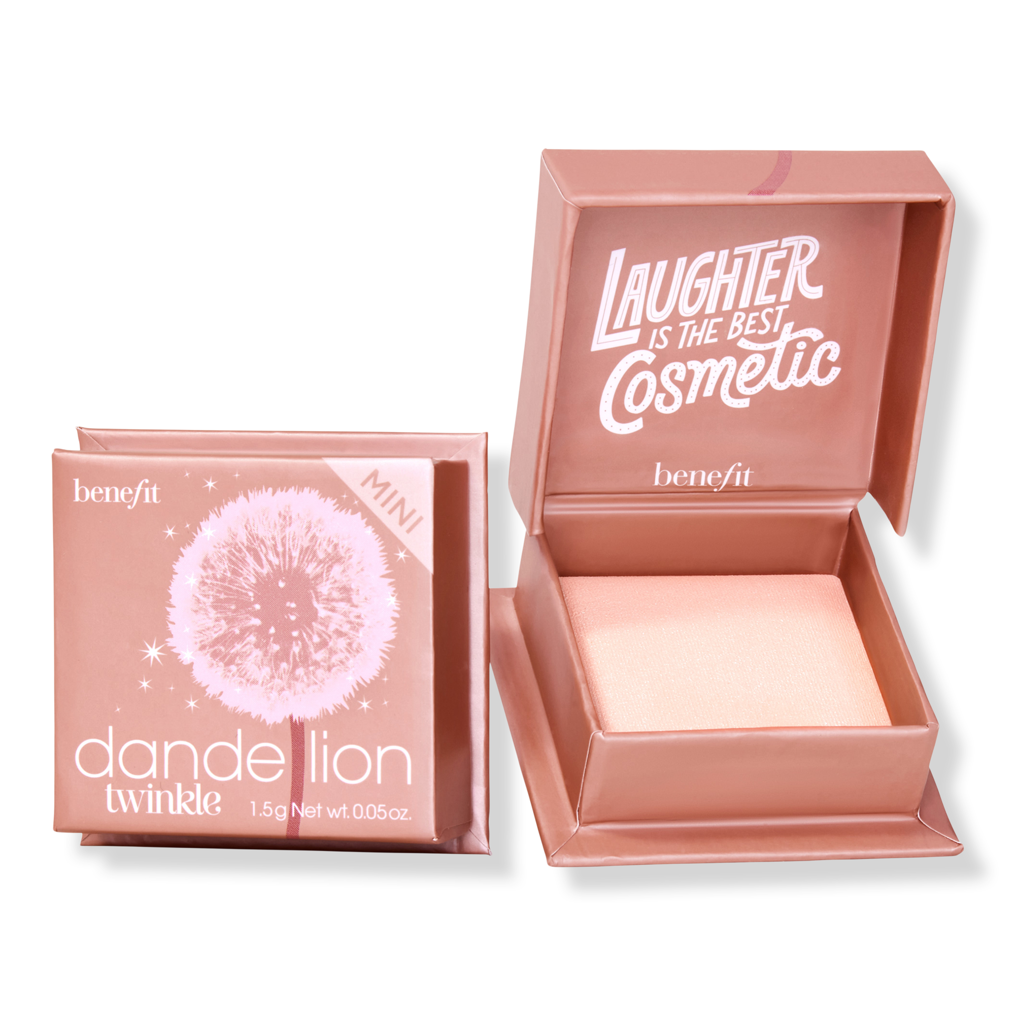 Benefit Cosmetics Dandelion Twinkle Soft Nude-Pink Powder Highlighter Mini #1