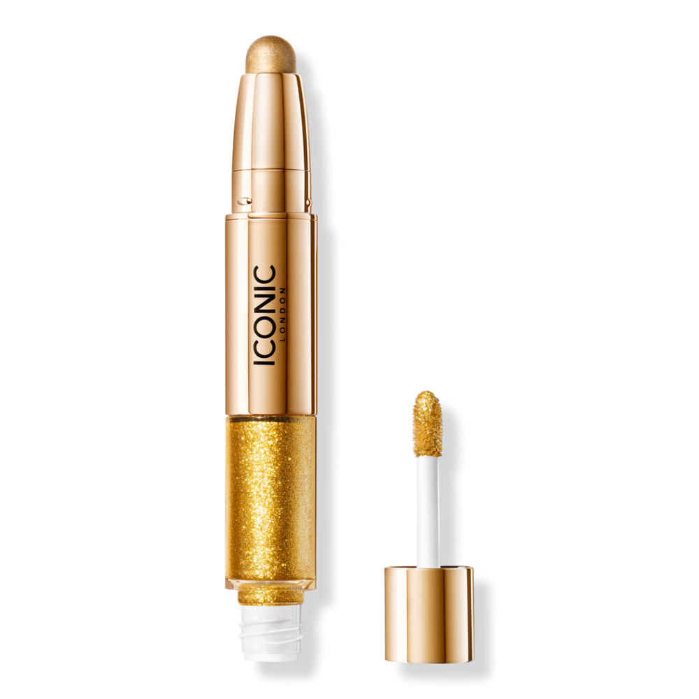 Iconic London Glaze Crayon Dual-ended Glitter Eyeshadow - Goldmine