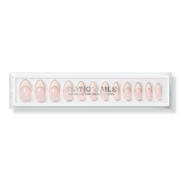At The Ivory Almond Reusable Pop-On Manicures - Static Nails | Ulta Beauty