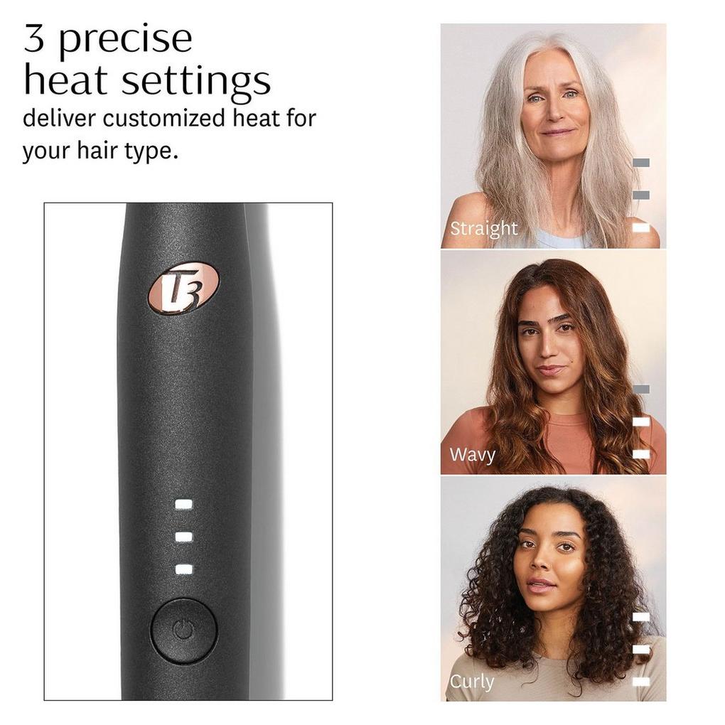 Edge Heated Smoothing Straightening Brush for Styling T3