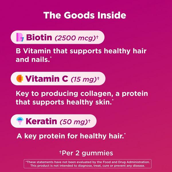 Suplemento de gomitas con biotina para una belleza innegable 2