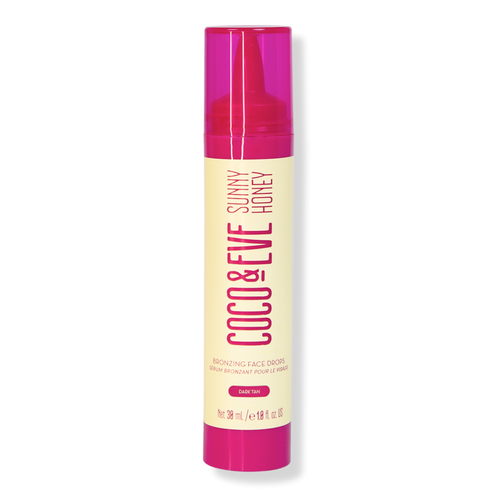 Coco & Eve Bronzing Face Drops - Dark Tan In Brown