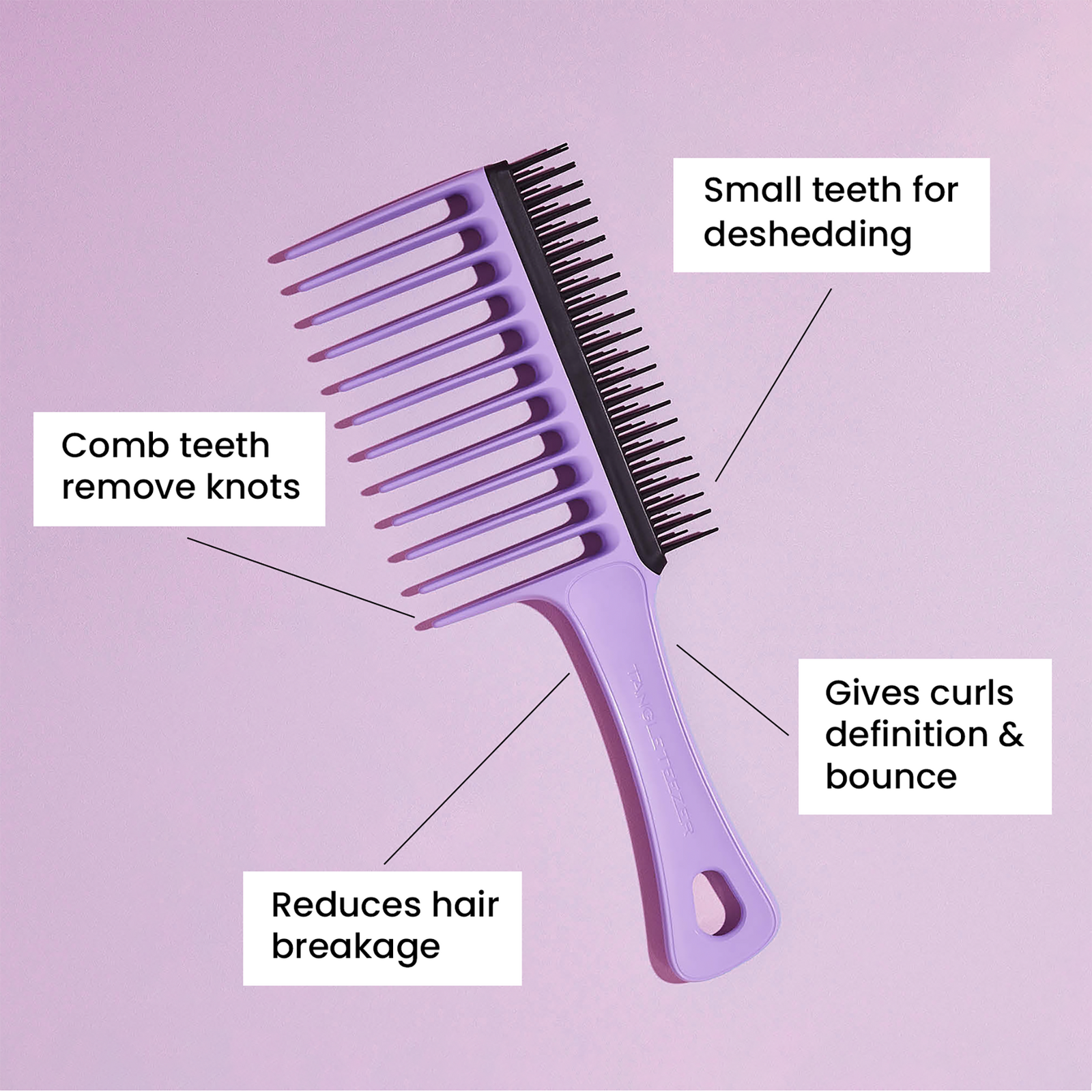 The Wide Tooth Dual Sided Comb - Curly to Coily Hair