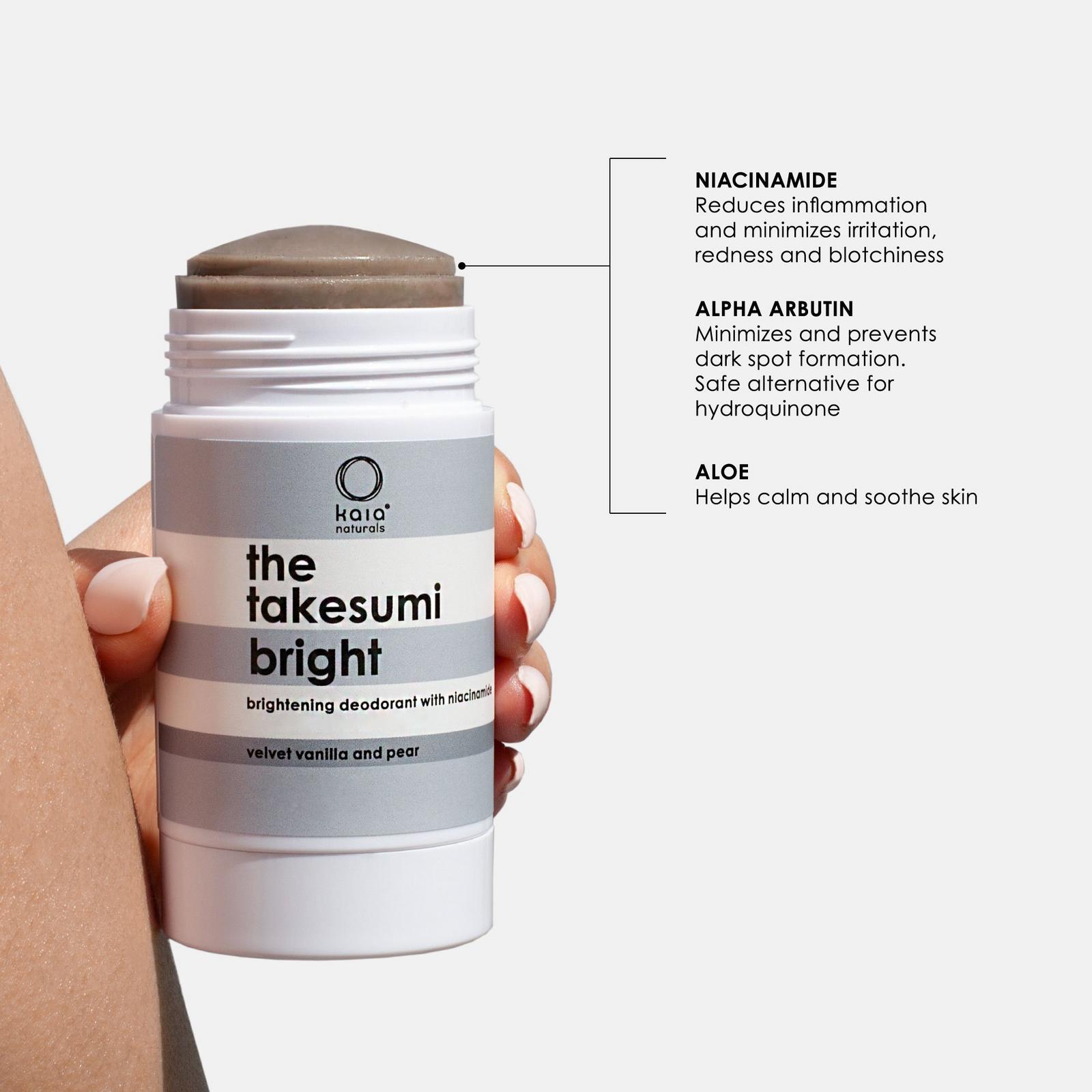 The Takesumi Bright Brightening Deodorant with Niacinamide - for Dark Underarms