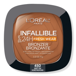 L'Oreal Infallible 24H Fresh Wear Soft Matte Bronzer - 450 Deep Tan