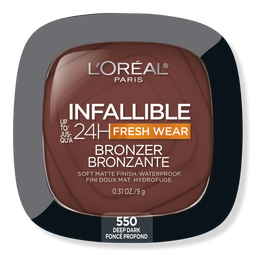 L'Oreal Infallible 24H Fresh Wear Soft Matte Bronzer - 550 Deep Dark
