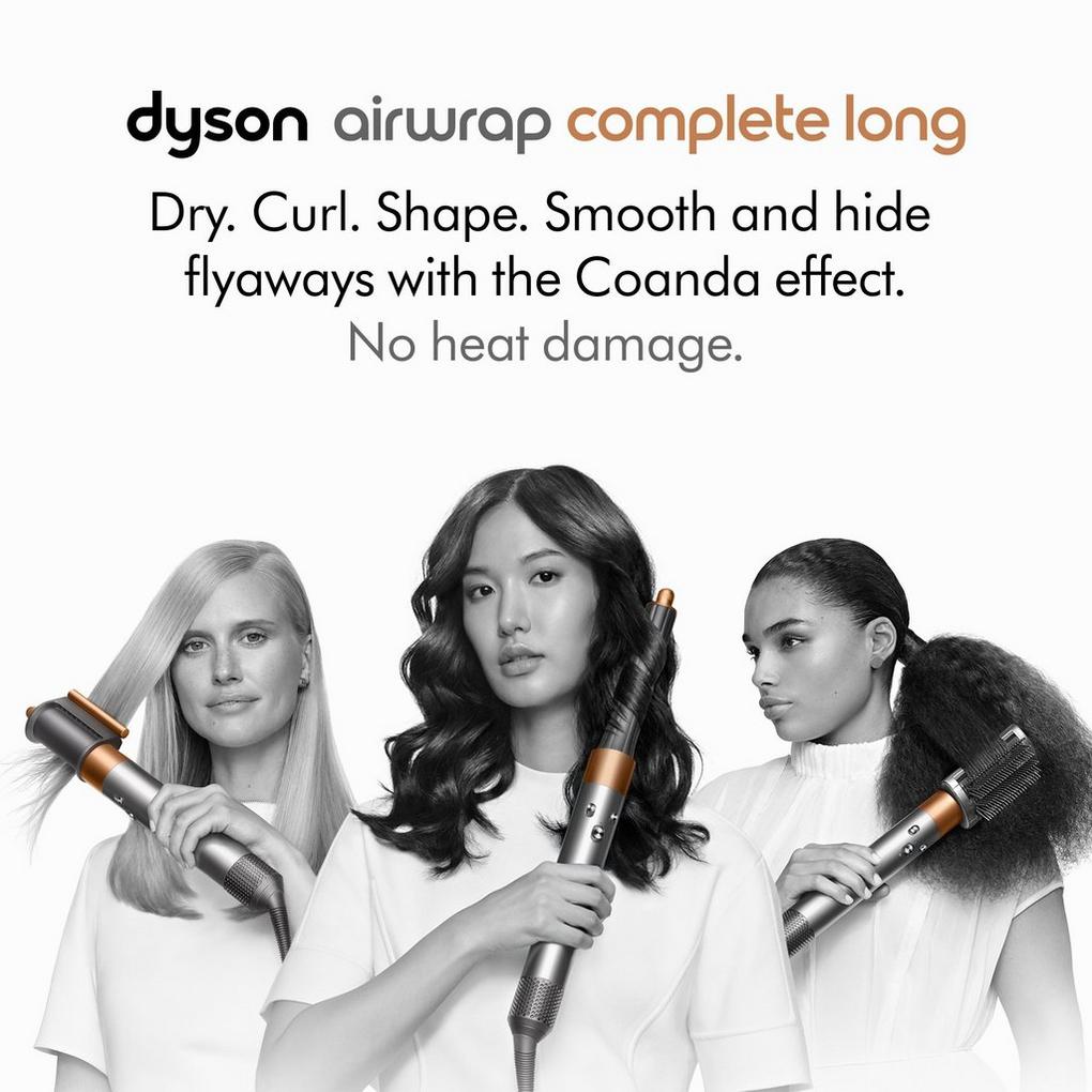 Small smoothing brush (Nickel/Fuchsia)  Dyson Airwrap™ hair styler  attachments