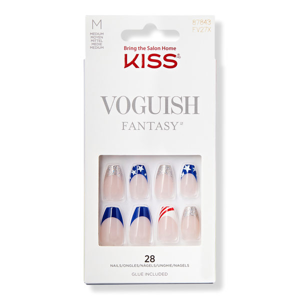 Kiss White Stars Voguish Fantasy ReadyToWear Fake Nails
